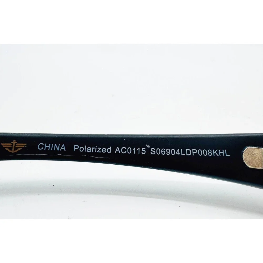 Dockers Sunglasses Mens Black Polarized AC0115 Sport Wrap Frames OSFA